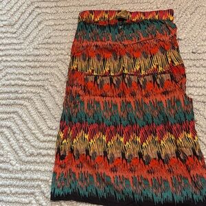 Vibrant Multicolor Women's Skirt With Pocket